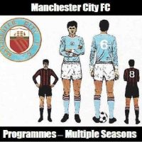 Programme Manchester City Football Home Programmes 1986 to 1995 - Various Games