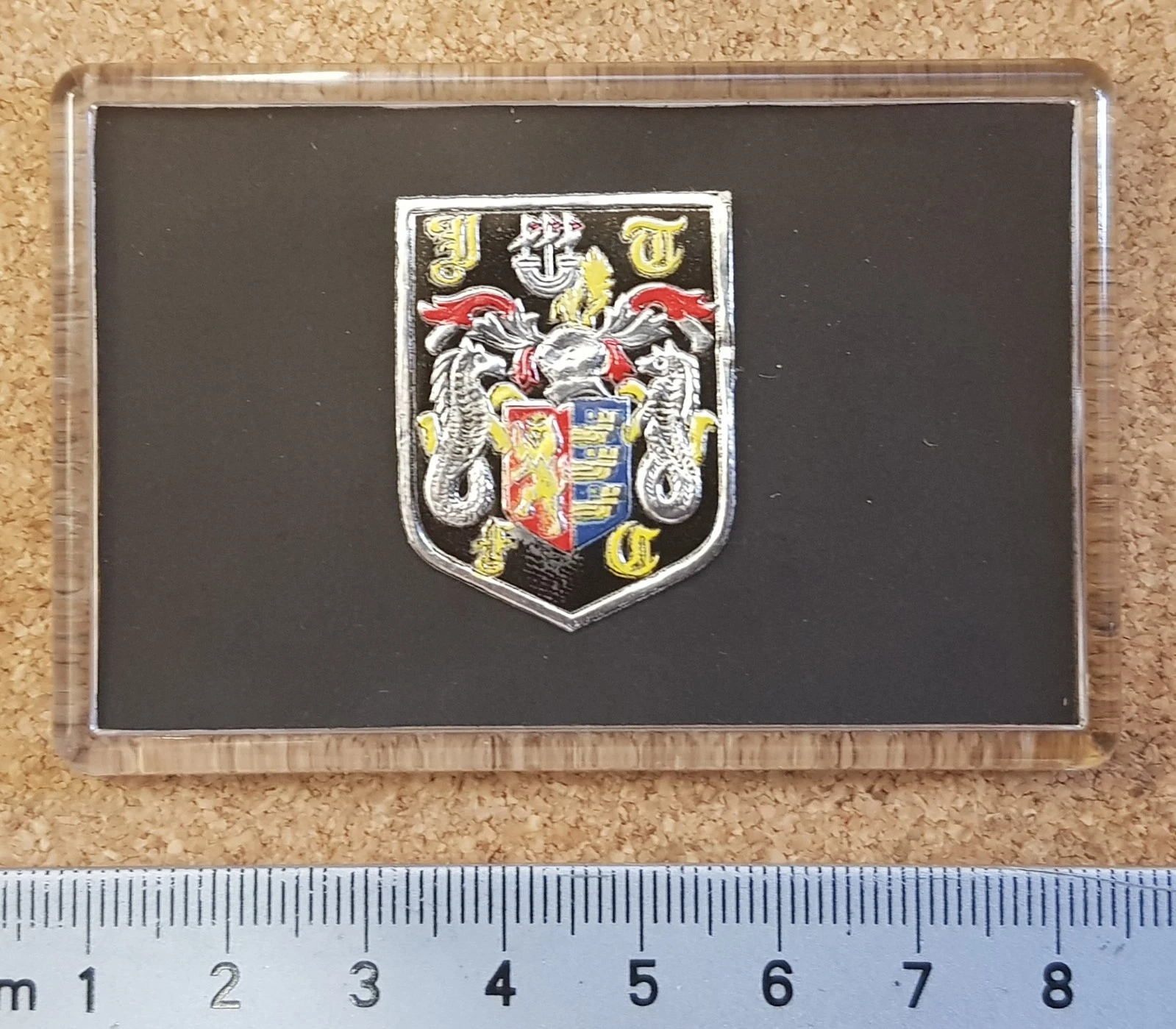 Esso 1970s Foil Football Badge Fridge Magnet